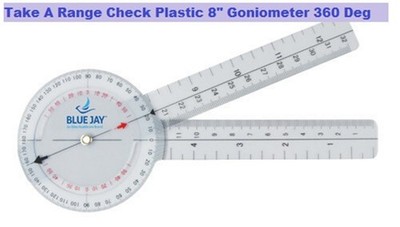 Take A Range Check Plastic 8 Goniometer 360 Deg