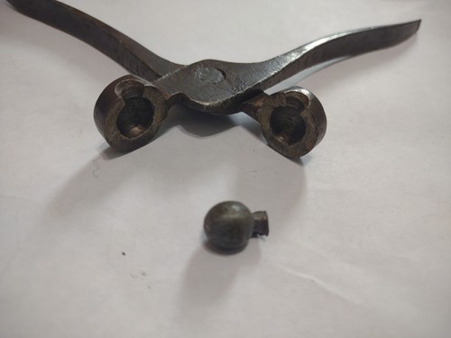 Antique Vintage Civil War Era Single Cavity Round Ball Bullet Mold 3/8" #11 - Picture 4 of 10