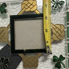 Stained Glass Celtic Shamrock Square Photo Frame 7x7 in Gold Green — photo 7