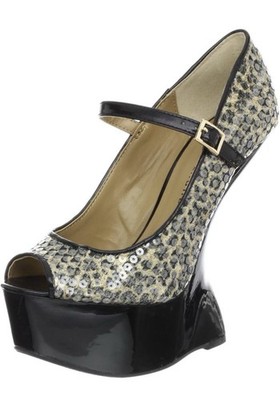 Chinese Laundry 9 Sequin Platform Wedge Peep Toe Ankle Strap