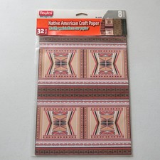 Roylco Indianer Bastelpapier 8 Designs R-15278 eingestellt