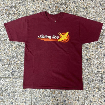 2000s The Starting Line Cotton Unisex Full Size Shirt D111