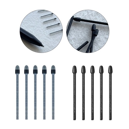 For Wacom Pro Pen 2 Compatible Felt Tips Replacement Black Grey 5 Pack