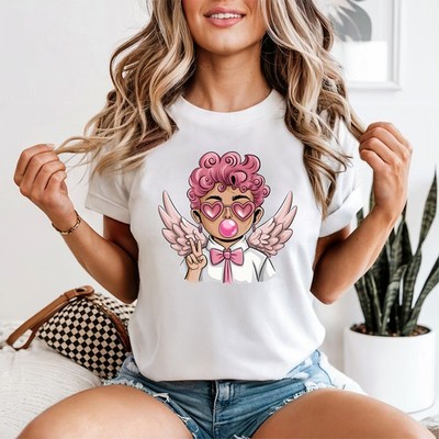 Valentinstag Engel Kaugummi Damen T-Shirt