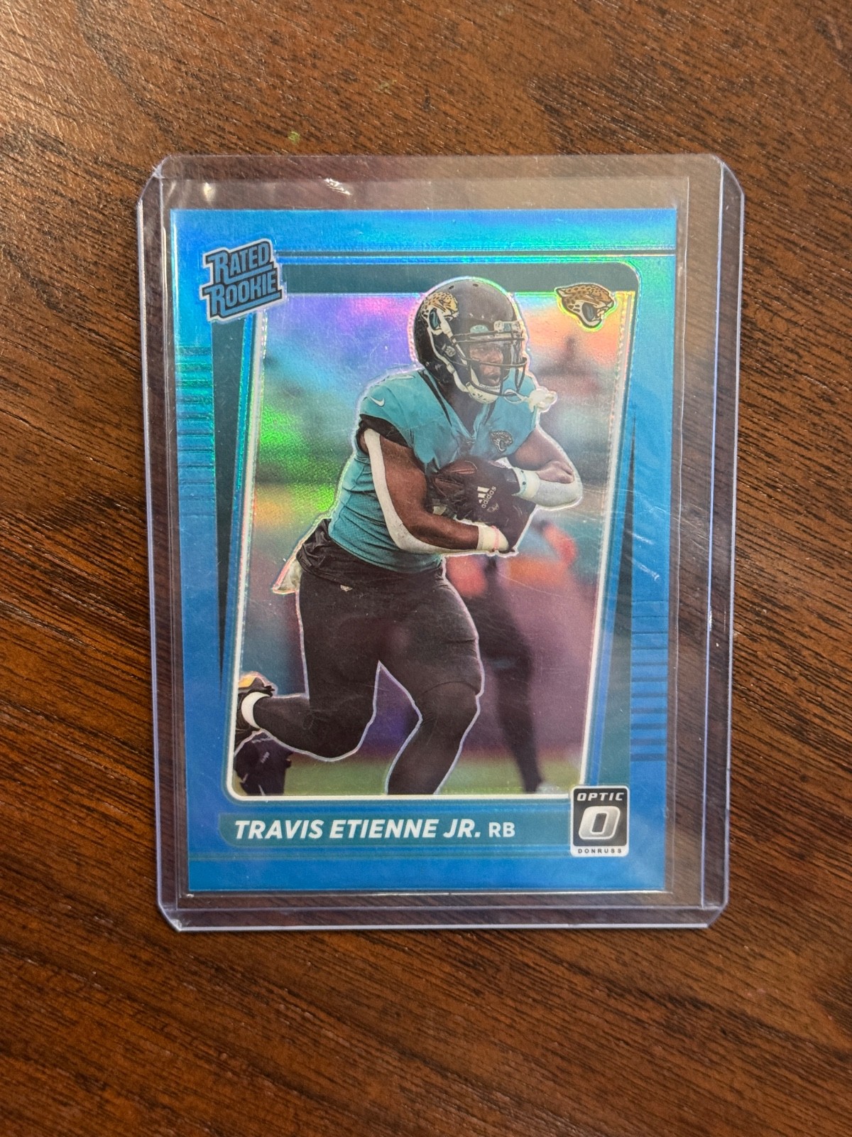 2021 Panini Donruss Optic Travis Etienne Jr. RC /299 Aqua #214