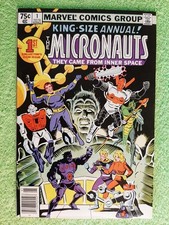 MICRONAUTS ANNUAL #1 VF Duty Free NEWSSSTAND key 1st issue RD8298