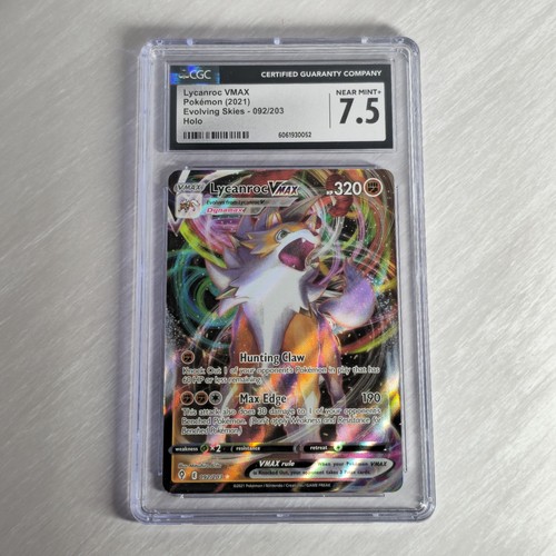 Lycanroc VMAX graded CGC 7.5 for sale on eBay