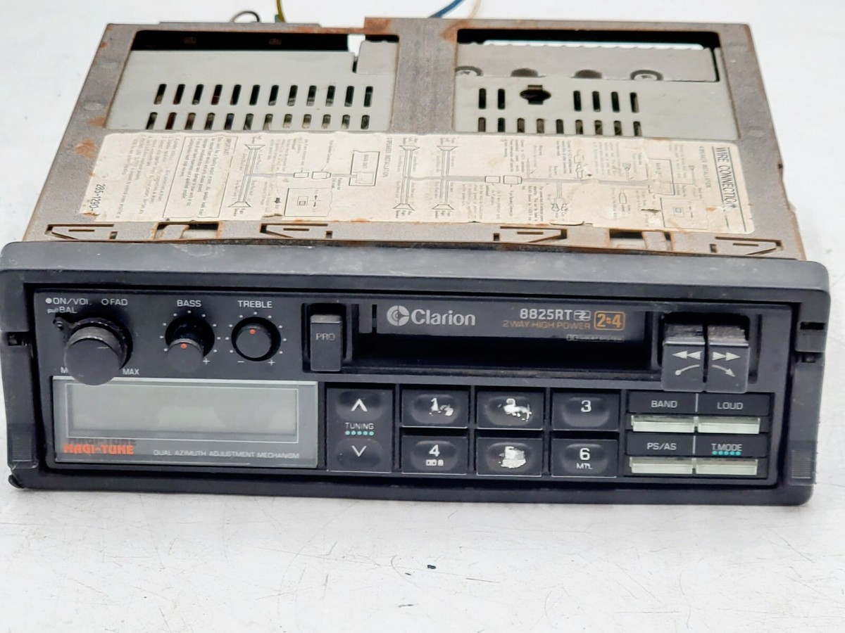 カーオーディオ Clarion Auto Reverse Cassette Car Stereo Clarion Cassette Deck Car Audio Player Vintage Stereo