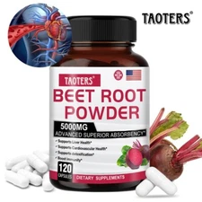 Organic Beetroot Extract -3000 Mg-Promotes Healthy Blood Pressure and Blood Flow