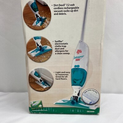 Vtg Dirt Devil Sweeper Vac With Swiffer R083000 Rare New Open Box