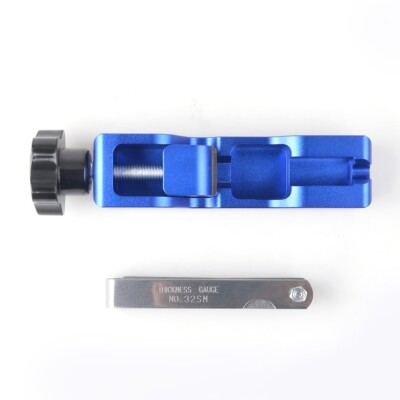 #ad Engine Spark Plug Gap Gapper Tool 10 12 14 16MM With 32 Blades Feeler 1 set blue $16.99