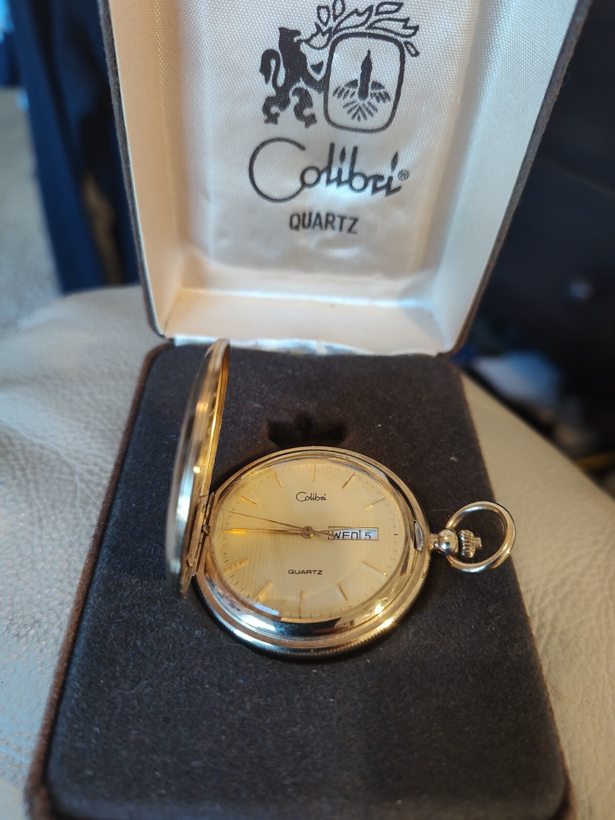 Colibri Quartz Pocket Watch Pendant with Case eBay