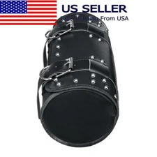Motorcycle Tool Bag Front Fork PU Leather for Harley Sportster XL 1200 883