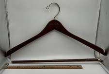 Vintage Wooden 15  Hanger Advertisement Hilton Hotels With Pants Holder