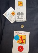 Boys Navy School Uniform Shorts Size 14