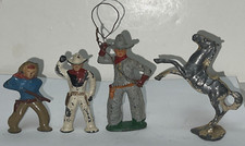 VINTAGE BARCLAY MANOIL LEAD TOY METAL COWBOY FIGURES
