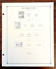 Scott  EQUATORIAL GUINEA Issue 1968-72 Empty Album Pages 9 1/4" x 11 1/4"  Used