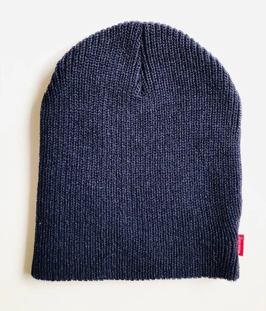 NEW Supreme Basic Beanie FW19 NAVY eBay