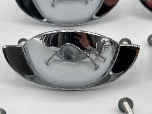 Lot of 12 Vintage KBC 43865 Chrome Color Cup Winged Bin Pull Shell Handle w/HDW - Picture 10 of 22