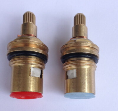 Cartridge Faucet Valve Replacement Brass Part - No Leaks - 1 Pair Hot & Cold 501