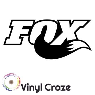 Fits 6'' - 48'' Fox Tail Outline Vinyl Decal Pick Color FREE Shipping!