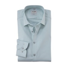 Olympus Level Five men's business shirt green plain 201674 46