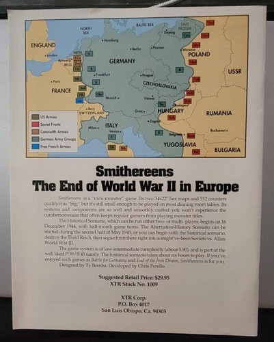 Comando XTR Simulaciones Históricas SMITHEREENS Fin de la Segunda Guerra Mundial Europa Sin perforar c1 - Imagen 2 de 8