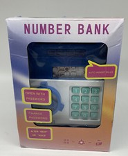 Electronic Paper Money Banks Password Safe Digital Coin Bank Blue