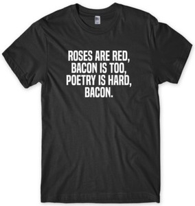 red bacon shirt