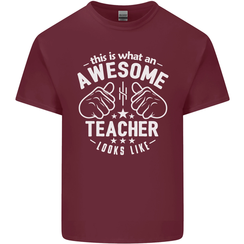 This Is What an Awesome Teacher Looks Like Mens Cotton T-Shirt Tee Top - Picture 59 of 102
