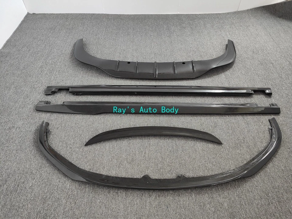 Difusor lateral delantero trasero de fibra de carbono Fit Bentley Continental GT 15-18 Foto 3 de 4