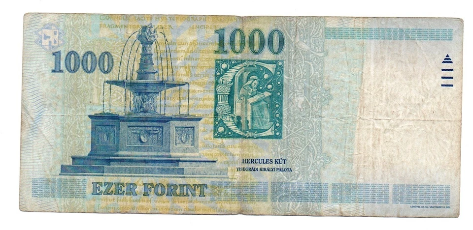 Hungría 1000 florines 1998 / P-180a / fino Foto 2 de 2