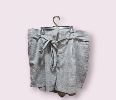 Women's Forever 21 Shorts Skort 3X Gray Plaid