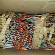 25x NOS ROE SKS4 VINTAGE 820R 5% 0.5W FUSIBLE CARBON RESISTORS EQ PIHER QUALITY