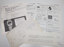 Vintage BULOVA Nov 1974 Technical Letters 20-22 - Accuquartz 228 / Accutron 221