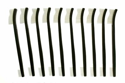 10 SE 7'' Double Ended Gun Cleaning Brush Set Nylon Bristles Brushes 7615NB10PCS