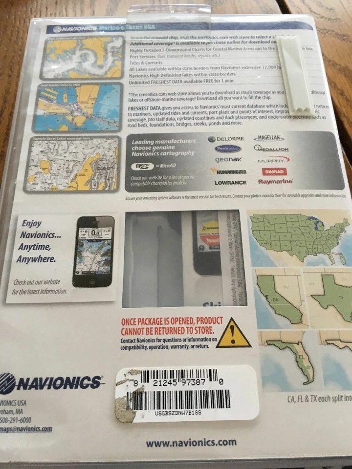 Navionics Marine & Lakes USA , MSD Format, State Map Download - Image 2 of 4