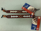 (2x) Chicago Bears Gamewear Decorative Bracelet Genuine Football Leather Nfl New