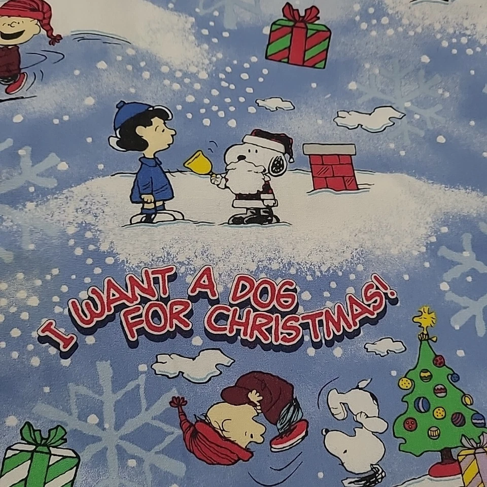 Camisa Médica Peanuts Snoopy I Want A Dog For Christmas Charlie Brown Foto 2 de 4