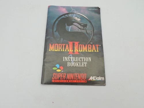 Nintendo - Notice SNES - Mortal Kombat 2 - EUR
