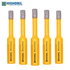 HIGHDRIL Diamond Hole Saw Cutter 5pcs Drilling Core Bits for Granite 6/8/10mm
