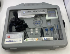 FOR PARTS Smithsonian 300x 600x 1200x Microscope W/Metal Base Kit Case 22244