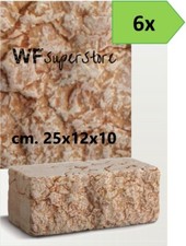 Mattoni marmo Rosso Verona 25x12x10 - 6 pz - muro cordolo aiuola giardino