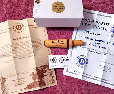 So. Dakota Wildlife Rodney Lindner Goose Call Commemorative Centennial 1889 1989