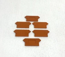 Wago 284 Orange Wiring Terminal End Cover Lot of 8 (TSC)