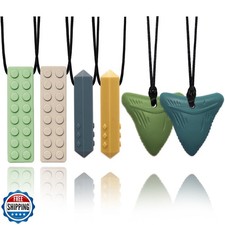 Chew Necklaces for Sensory Kids, 6 Pack Sensory Chew Necklaces fo