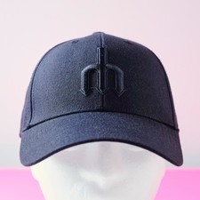47 Hat Seattle Mariners Hat Trident Logo Black Blackout Cooperstown Collection
