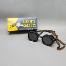 Vintage Welding Glasses Glendale Optical Co Steampunk Goggles Safety Motorcycle