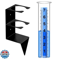 Timenued Rain Gauge Outdoor, 7" Capacity Rain Gauge Outdoors Best