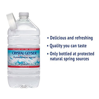 #ad Crystal Geyser Water Co 12514 Alpine Spring Water 1 Gal Bottle 6 case $75.85